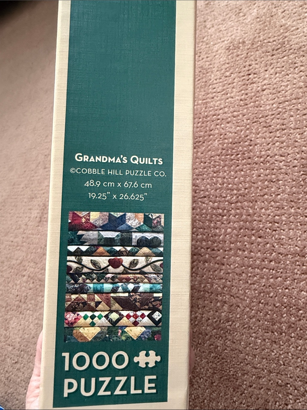 Cobble Hill Grandma’s Quilts 1000 piece puzzle - Picture 2 of 2